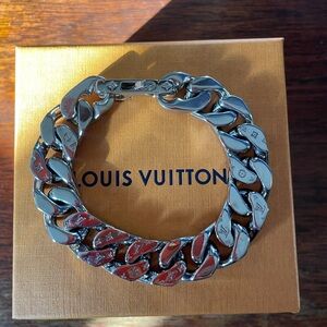 Louis Vuitton Silver Chain Bracelet